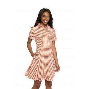 Gabby Skye Checker Print Dress